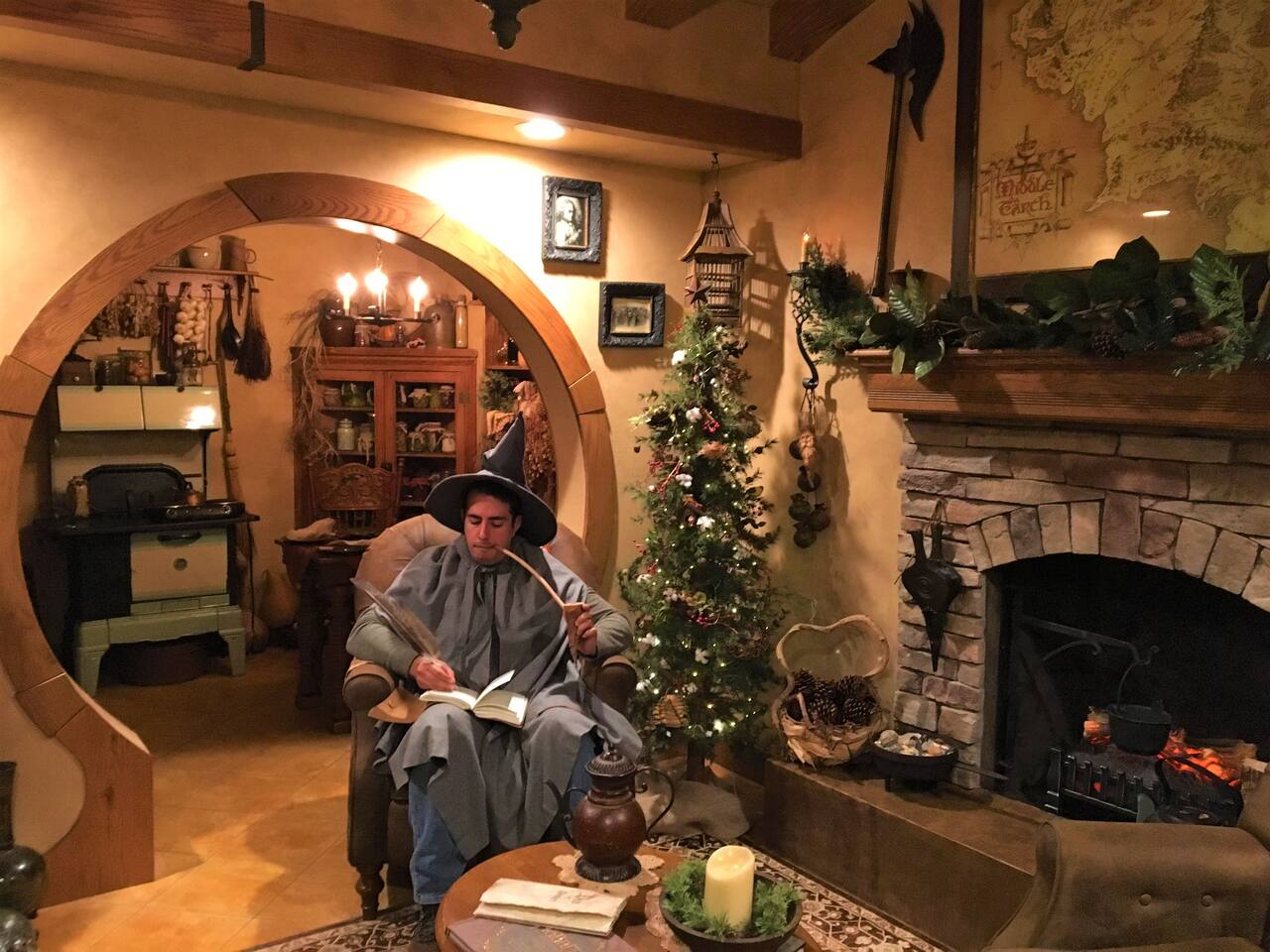Leaving instructions concerning the next great "Adventure" while holding his one of a kind custom Pipe he (Tony) created from scratch during our pipe workshop session!How cool is this!Thank you Tony and Pegah for sharing! 