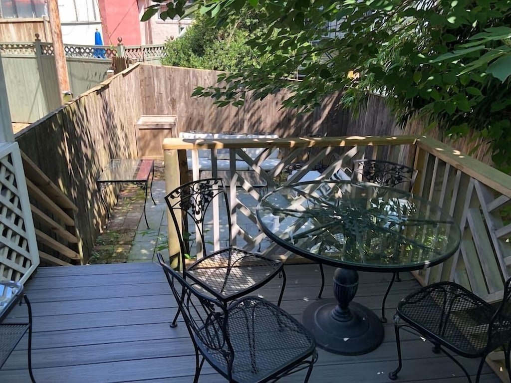 Enclosed backyard