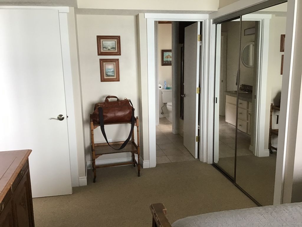 Private bathroom off the main level bedroom.