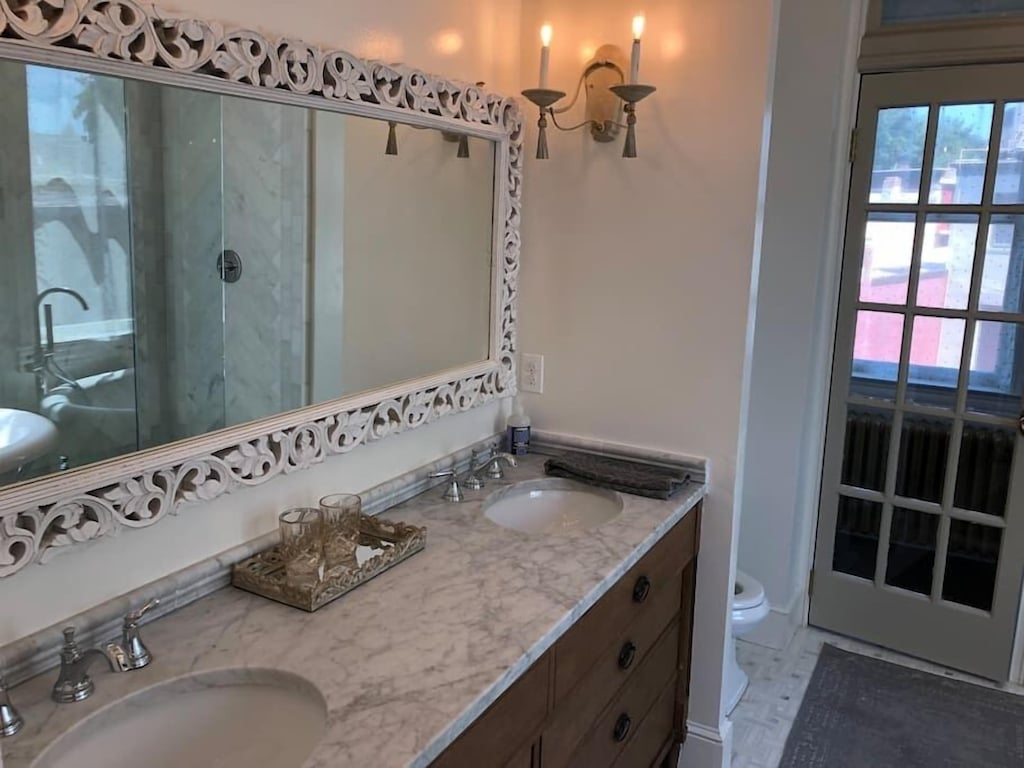 Master bath vanity