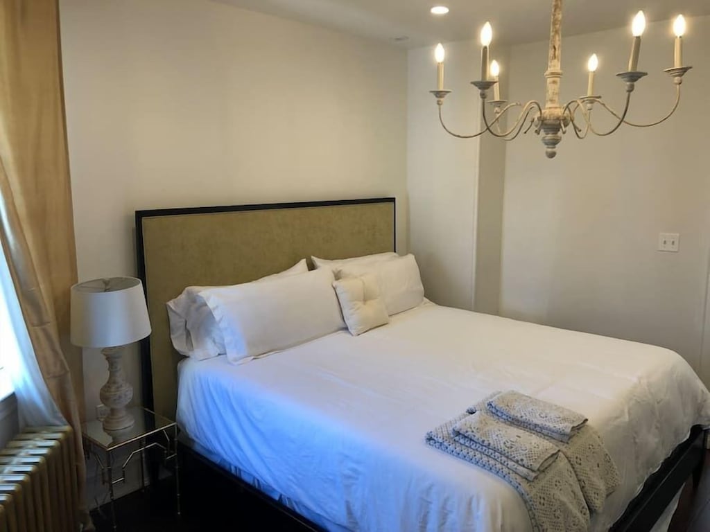 Master bedroom suite with king bed