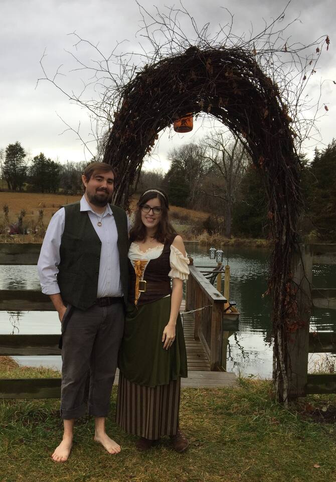 Well dressed and poising for a picture prior to boarding the Buckleberry Ferry and heading down the Brandywine to Bree! Let your Imagination run WILD! Thank you Dylan and Rosa!!!